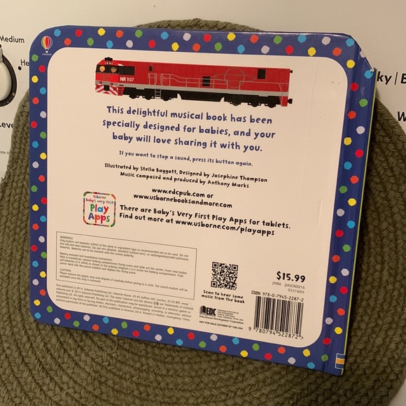 ⭐️ Usborne Baby’s Very First noisy book “Trains”! EUC!! ⭐️ - Picture 2 of 2
